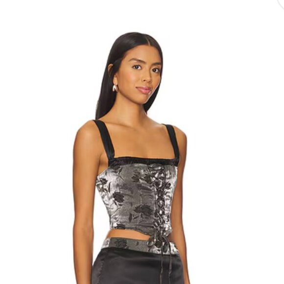 MORE TO COME CELESTE CROP TOP NWT XS - Picture 2 of 4
